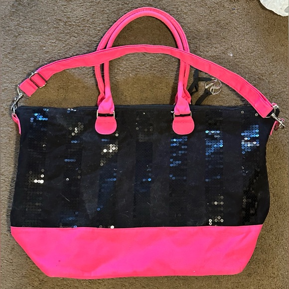 Victoria’s Secret Sequins 2013 Black Friday Weekender Duffle Bag Tote - Picture 6 of 7